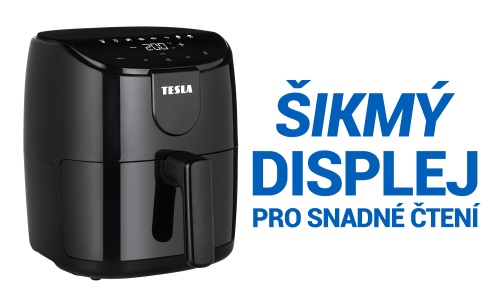 Šikmý displej fritézy TESLA AirCook Q40
