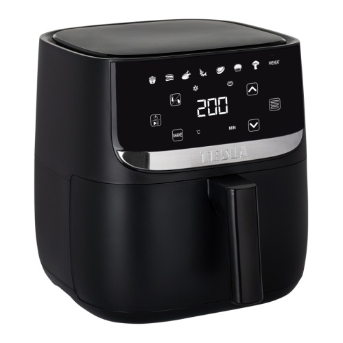 Horkovzdušná fritéza TESLA AirCook Q55 XL z předního pohledu
