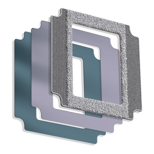 Zobrazení vrstev čistící utěrky - TESLA RoboStar W700 WiFi