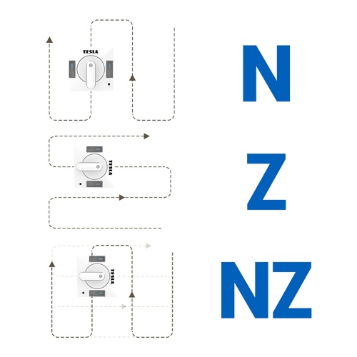 Ukázka možností navigace TESLA RoboStar W700 WiFi - N, Z, NZ