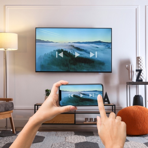 Ukázka sdílení obsahu pomocí funkce Chromecast built-in na TESLA MediaBox XG500