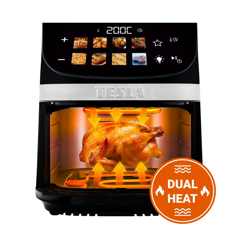 Horkovzdušná fritéza TESLA DualHeat QD73 XXL - 360° TotalAirFlow