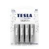 TESLA SILVER+ AA - alkalická baterie LR06, jednorázová, 4ks