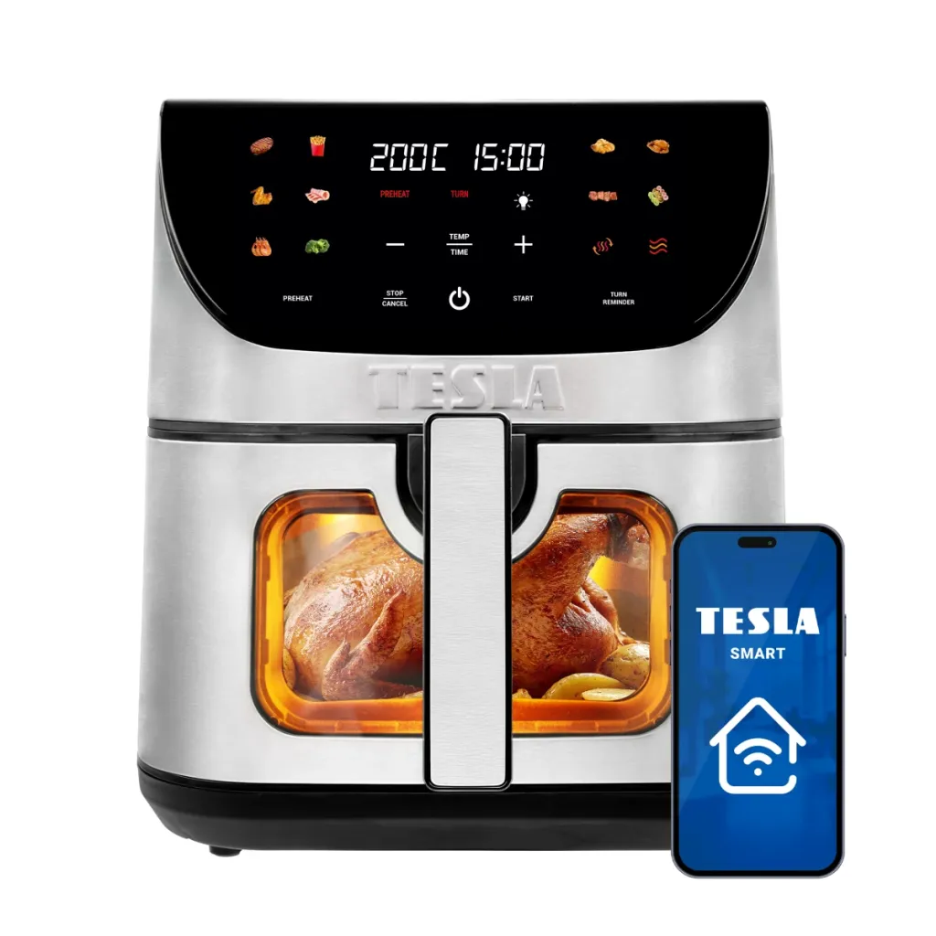 TESLA AirCook Q70 XXL WiFi Pro - multifunkční digitální horkovzdušná fritéza