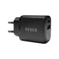 TESLA Power Charger T220 - duální rychlonabíječka 25 W PD 3.0/PPS (černá barva)