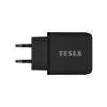 TESLA Power Charger T220 - duální rychlonabíječka 25 W PD 3.0/PPS (černá barva)