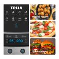 TESLA AirCook & Grill QG800 WiFi - horkovzdušná fritéza s grilem, poškozený obal