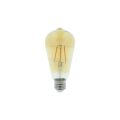 TESLA CB274224–1 - LED cone bulb vintage žárovka E27, 4,2W, 380 lm, 2400K, teplá bílá, zlatá