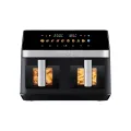 TESLA AirCook DualZone Q787 XXL Deluxe - multifunkční duální digitální horkovzdušná fritéza 2v1