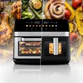 TESLA AirCook DualZone Q787 XXL Deluxe - multifunkční duální digitální horkovzdušná fritéza 2v1