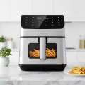 TESLA AirCook DualHeat QD65 XXL - multifunkční duální digitální horkovzdušná fritéza