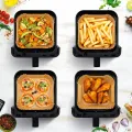 TESLA AirCook DualHeat QD65 XXL - multifunkční duální digitální horkovzdušná fritéza