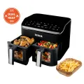 TESLA AirCook DualHeat QD464 XXL - multifunkční duální digitální horkovzdušná fritéza, s kosmetickou vadou