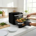 TESLA AirCook DualHeat QD575 XXL - multifunkční duální digitální horkovzdušná fritéza, zánovní