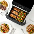 TESLA AirCook DualHeat QD575 XXL - multifunkční duální digitální horkovzdušná fritéza, zánovní