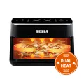 TESLA AirCook DualHeat QD575 XXL - multifunkční duální digitální horkovzdušná fritéza, zánovní