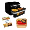 TESLA AirCook DualHeat QD575 XXL - multifunkční duální digitální horkovzdušná fritéza, rozbaleno