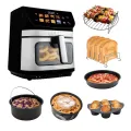 TESLA AirCook DualHeat QD73 XXL - multifunkční digitální horkovzdušná fritéza