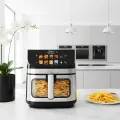 TESLA AirCook DualHeat QD73 XXL - multifunkční digitální horkovzdušná fritéza, s kosmetickou vadou
