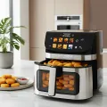TESLA AirCook DualHeat QD73 XXL - multifunkční digitální horkovzdušná fritéza, s kosmetickou vadou