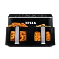 TESLA AirCook DualZone Q460 XXL - multifunkční duální digitální horkovzdušná fritéza, poškozený obal