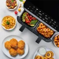 TESLA AirCook DualZone Q460 XXL - multifunkční duální digitální horkovzdušná fritéza