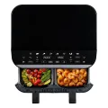 TESLA AirCook DualZone Q460 XXL - multifunkční duální digitální horkovzdušná fritéza