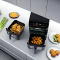 TESLA AirCook DualZone Q670 XXL - multifunkční duální digitální horkovzdušná fritéza, s kosmetickou vadou