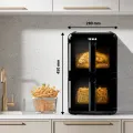 TESLA AirCook DualZone Q680 XXL - multifunkční duální digitální horkovzdušná fritéza