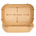 TESLA AirCook QB2075 - papírová forma pro horkovzdušnou fritézu 32 x 22 cm (50 ks)