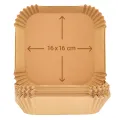 TESLA AirCook QB2055 - papírová forma pro horkovzdušnou fritézu 16 x 16 cm (100 ks)