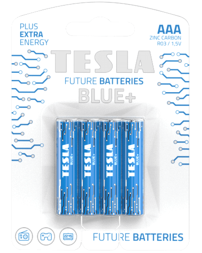 Levně TESLA BLUE+ AAA - baterie LR03, jednorázová, 4ks