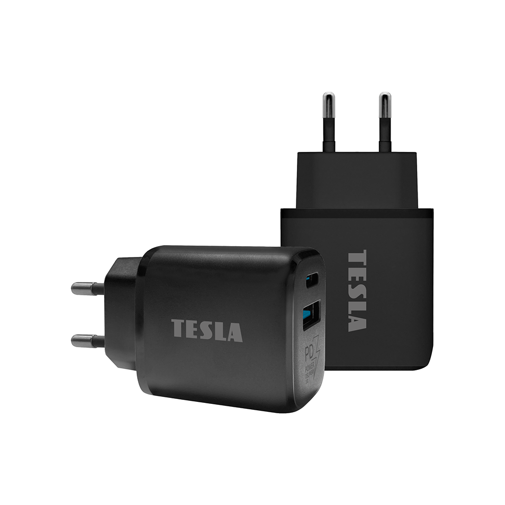 Levně TESLA Power Charger T220 - duální rychlonabíječka 25 W (TPRCHRT2201BLK)