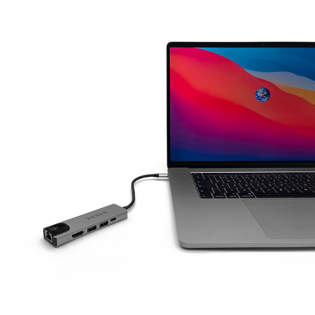 Levně TESLA Device MP80 - multifunkční USB hub 5v1, poškozený obal