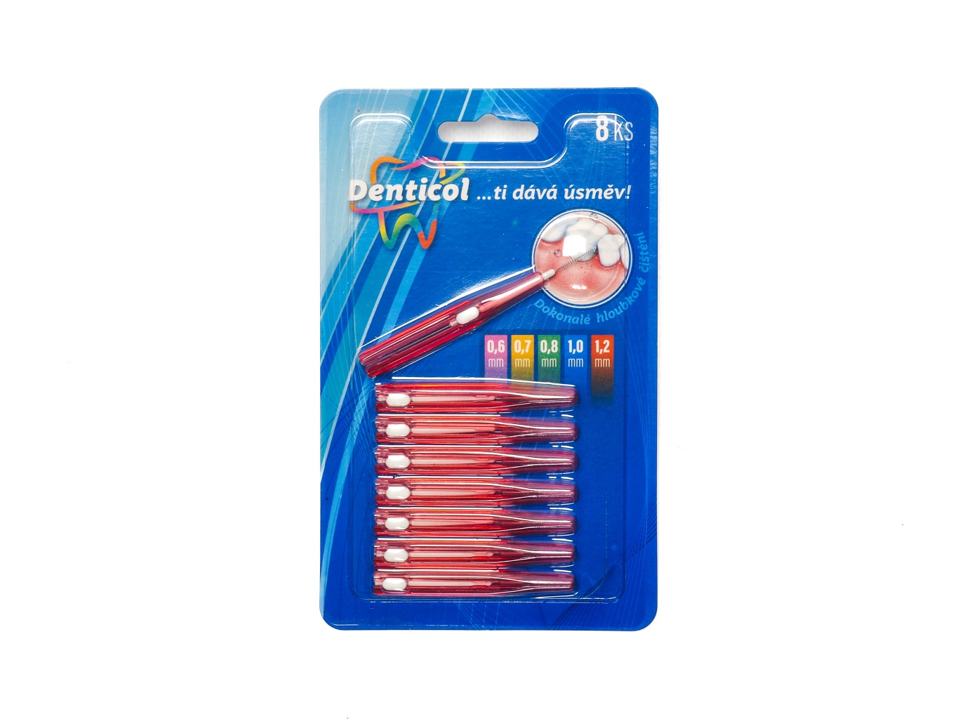 Levně Denticol V01 - mezizubní kartáček vysouvací, 8ks