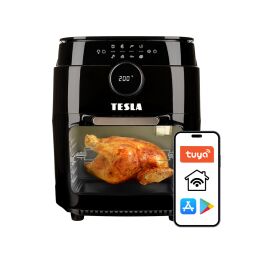 TESLA AirCook & Grill QG800 WiFi - horkovzdušná fritéza s grilem, rozbaleno