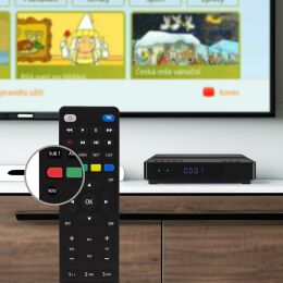 TESLA HYbbRID TV TH210 - DVB-T2 set-top box s HbbTV, zánovní