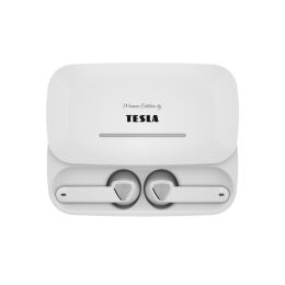 TESLA Sound EB20 - bezdrátová Bluetooth sluchátka (Luxury White), zánovní