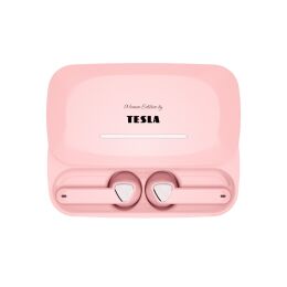 TESLA Sound EB20 - bezdrátová Bluetooth sluchátka (Blossom Pink), rozbaleno