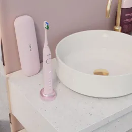 TESLA Toothbrush TS400 Brush Heads Pink - 4x náhradní hlavice pro sonický zubní kartáček