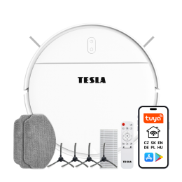 TESLA RoboStar iQ100 - inteligentní robotický vysavač (bílá barva)