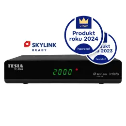 TESLA TE‒3000 - satelitní přijímač Irdeto Skylink READY, poškozený obal