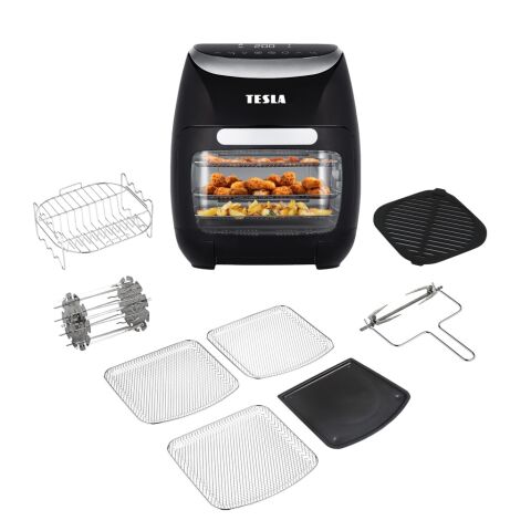 TESLA AirCook & Grill QG600 - multifunkční digitální horkovzdušná fritéza, s kosmetickou vadou