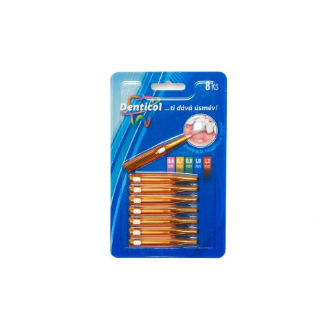 Denticol V01 vel. 1,2 mm - mezizubní kartáček vysouvací, 8ks
