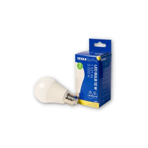 TESLA BL271230–1 - LED bulb žárovka E27, 12W, 1521 lm, 3000K, teplá bílá