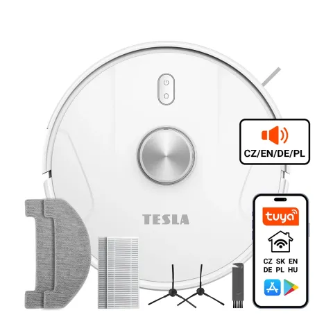 TESLA RoboStar iQ700 - laserový robotický vysavač (bílá barva)