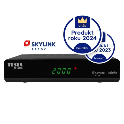 TESLA TE‒3000 - satelitní přijímač Irdeto Skylink READY, poškozený obal
