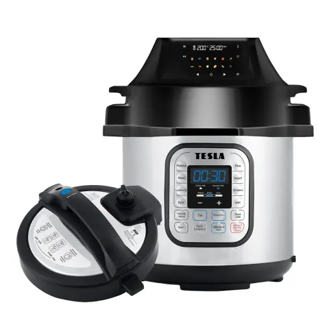 TESLA EliteCook K70 WiFi Duo - multifunkční elektrický tlakový hrnec a horkovzdušná fritéza