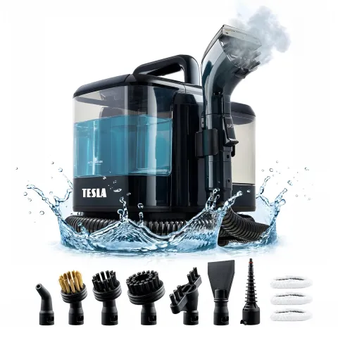 TESLA PowerWash & Steam Station TQS600 - víceúčelový vysavač s funkcí páry, rozbaleno