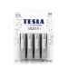 TESLA SILVER+ AA - alkalická baterie LR06, jednorázová, 4ks
